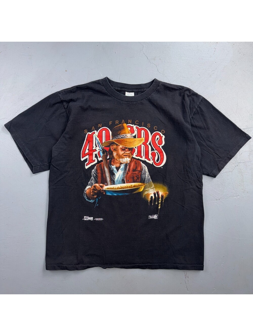 San Francisco 49ers Vintage 90s Miner T Shirt Dave Gardner Art Salem Art Sports